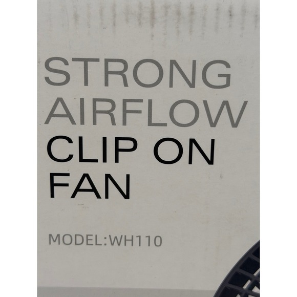 CLIP ON FAN | 10000 MAH RECHARGEABLE BATTERY, 8 INCH - BLACK 0106 - Picture 5 of 7